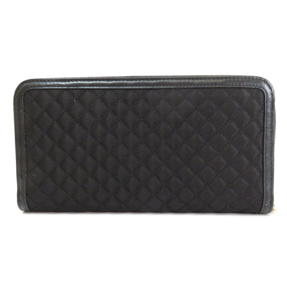 Prada leather long Wallet Black